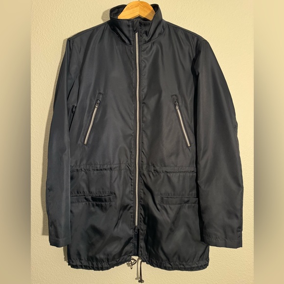 Vintage Men’s Club Monaco Blue Raincoat size XS - Picture 2 of 8